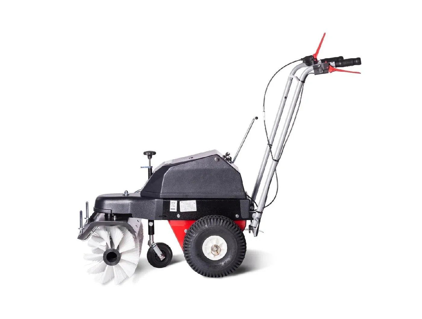 4F Schmutz- und Schneekehrmaschine Limpar Akku 26 mit Seitenbesen Links