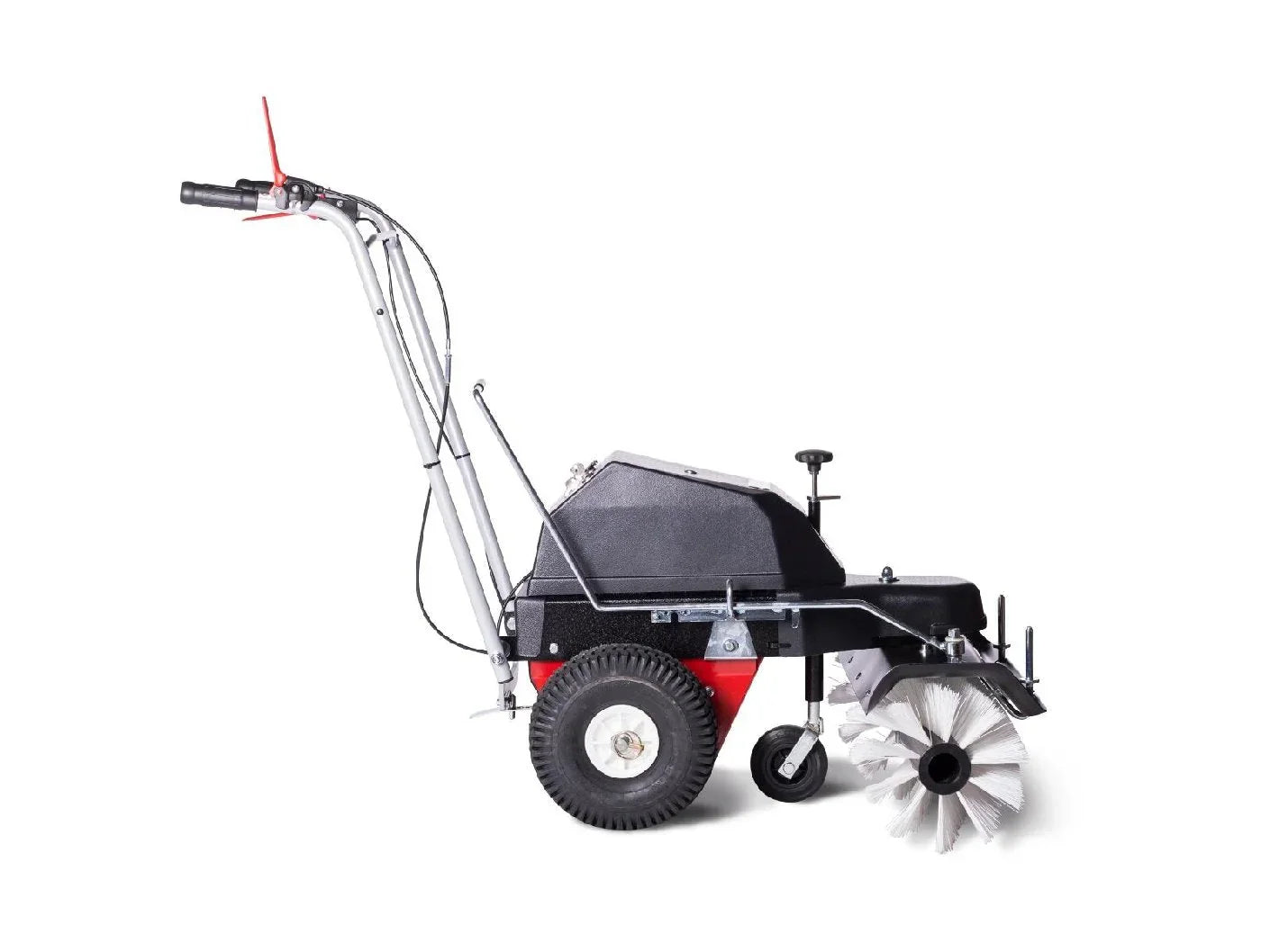 4F Schmutz- und Schneekehrmaschine Limpar Akku 26 mit Seitenbesen Links