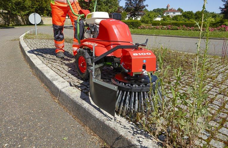 Agria Wildkrautbürste 8100 - ohne Bereifung und Lenker-Bürstenverstellung