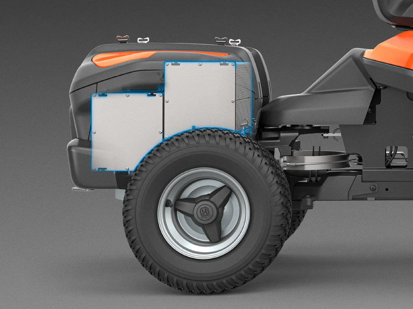 Husqvarna Akku-Frontmäher Rider 200iX - Grundgerät ohne Mähdeck