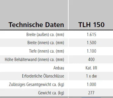 SAPHIR Transportbehälter TLH 150